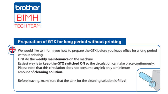Brother GTX – Garment Printer Advice