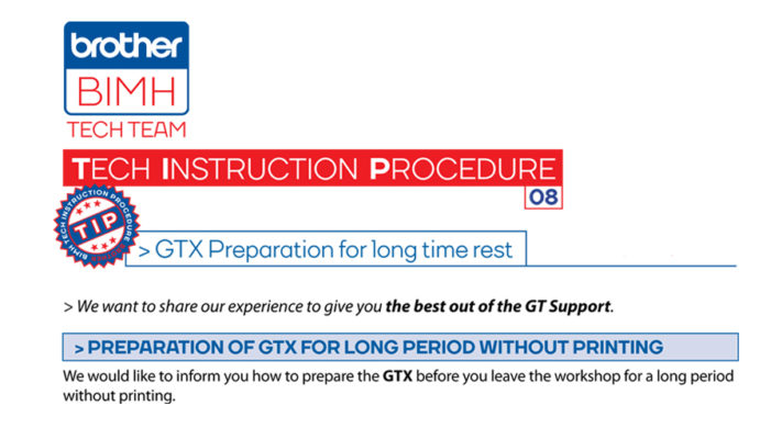 GTX Long Term Rest Preparation